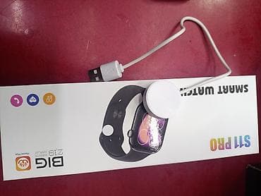 Смарт‑часы в стиле Apple Watch, корпус серебристый (примерно 44 мм), с — 9