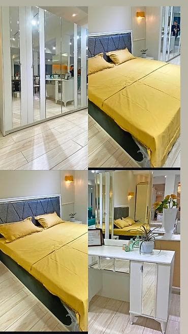 камод для одежды: Спальный гарнитур, Б/у, Двуспальная кровать, Шкаф, Комод, Самовывоз, цвет - Белый — 1