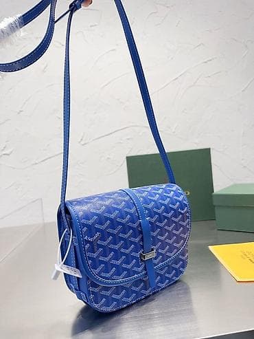 Сумка через плечо Goyard Belvédère PM, цвет Bright Blue. - Фирменный