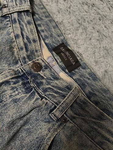 отдам вещи: Мужские джинсы, L, Balenciaga, Б/у, цвет - Голубой — 4