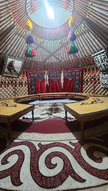 художественный: Юрта с традиционным оформлением и полным внутренним оснащением - Тип — 8