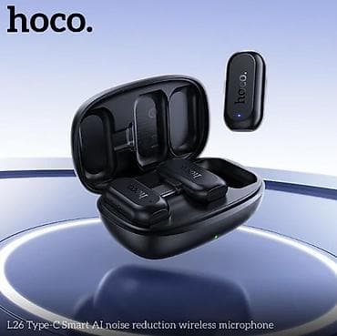 Петличные микрофоны: Беспроводной петличный микрофон HOCO L26 SMART AI ENC Стильный и — 7