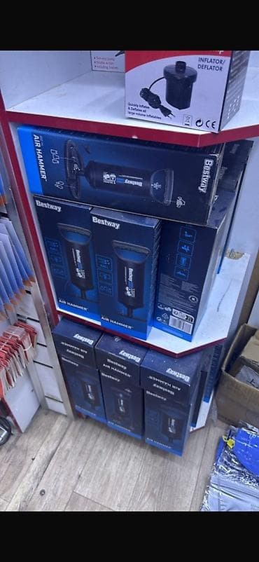 насос подкачки: Электрический насос Stermay HT-196 (AC Electric Air Pump) матрасы — 2