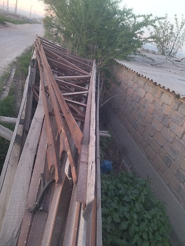 Металлическая ферма, Форма: Треугольник, Длина: 10 м, Б/у, Резка