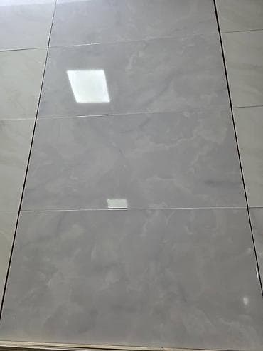 Үй жана бакча: Керамический гранит (керамогранит) полированный, цвет светло‑серый с — 1