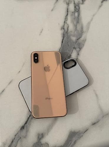 бу iphone x: IPhone Xs, Б/у, 64 ГБ, Золотой, Чехол, 74 % — 2
