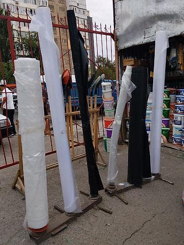 Чатырдын үстүн жабууга арналган материалдар: Пленка полиэтиленовая в рулонах - Типы: прозрачная и черная - — 1