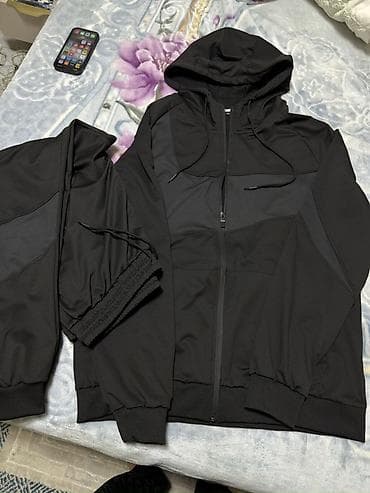 psn network: Черный спортивный костюм (худи + брюки) 54 3xl - Материал: плотный — 1