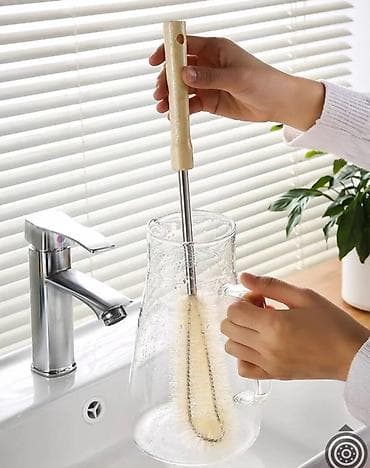 железо бу: Ершик 45-50см Ручка из нержавеющей стали и деревянная Качество щетки — 3