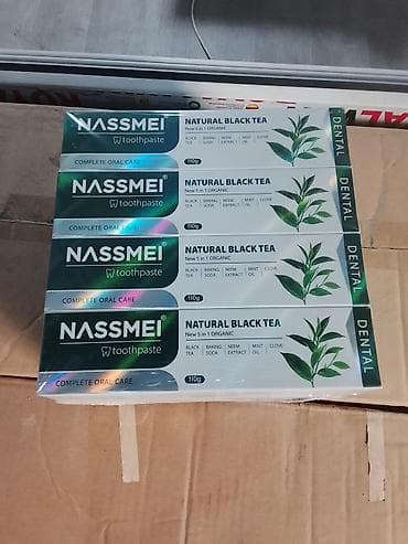 чёрный тимин: Зубная паста NASSMEI Natural Black Tea, 110 г - Линейка: Complete — 1