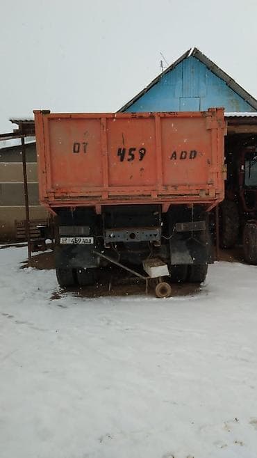 ромбик зеркало: Самосвал КАМАЗ (оранжевый), трехосный, кузов с гидроподъемником — 2