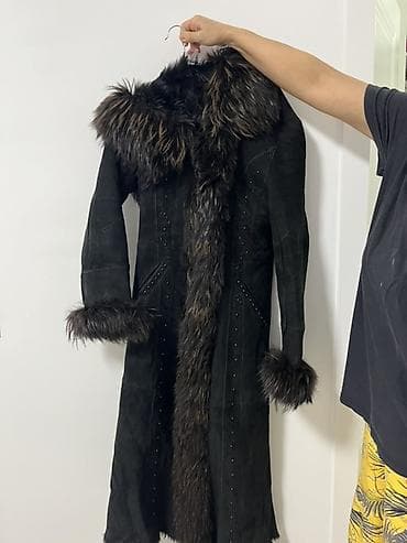 дубленка куртка: Дубленка, Классическая модель, Длинная модель, XS, S — 2