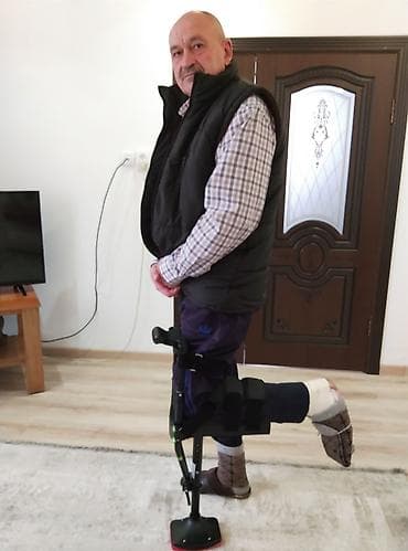 Платформенный костыль-опора для колена (knee crutch / hands‑free