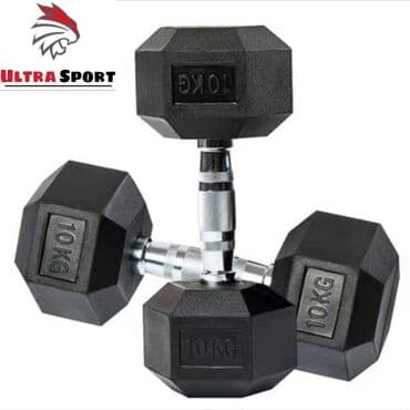 Резиновые гантели по 10кг 🔥 ▫️высококачественные ▫️заводские at lalafo.kg Резиновые гантели по 10кг 🔥 ▫️высококачественные ▫️заводские