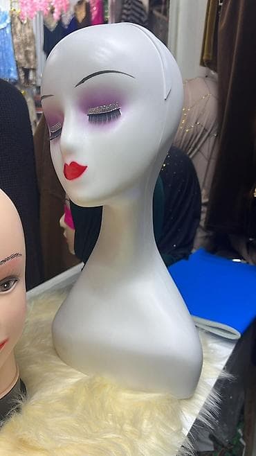 мыльный основа: Манекен Для головных уборов, Материал: Пластик, Новый — 1