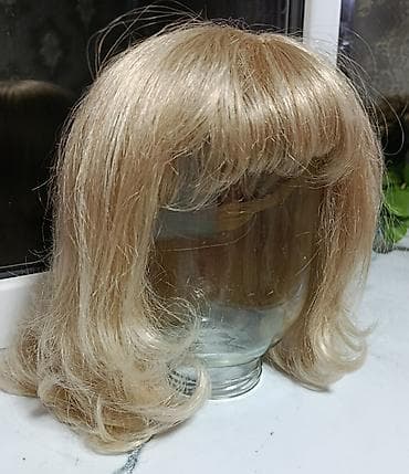 Сулуулук жана ден соолук: Светлый парик с челкой - Цвет: блонд (натуральный светлый оттенок — 4