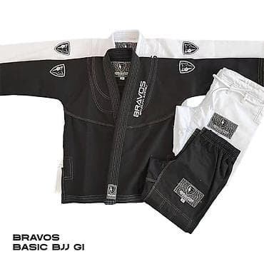 кимено: Кимоно для джиу джитсу (BJJ) Bravos черного цвета, новый, размер A2 — 1