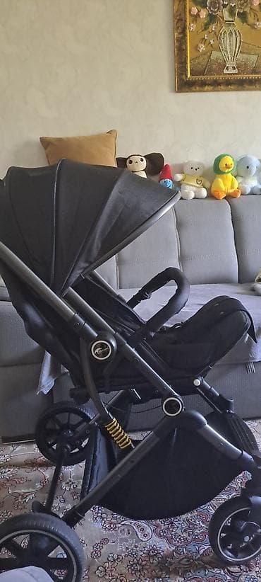 Коляскалар: Прогулочная коляска (черная) брали за 25к - Легкая складная коляска — 1