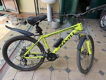 bmx mtb: Горный велосипед BANTLI BT-400 в ярком желтом цвете, оборудованный — 1