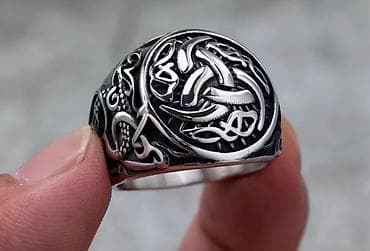 Кольца: Кольцо, Печатка, Мужские, Без вставки, Новый — 2