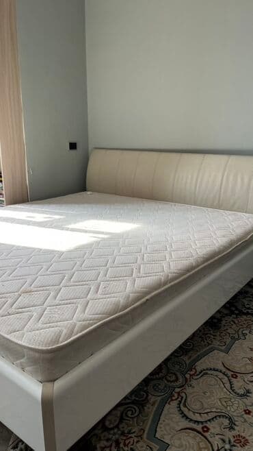 тумба цвет белый: Спальный гарнитур, Б/у, Двуспальная кровать, Самовывоз, цвет - Белый — 3