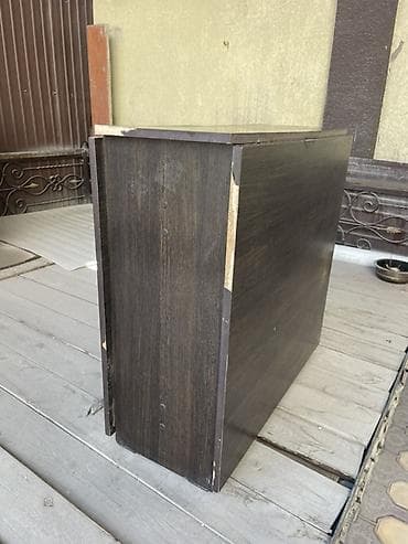 coffee table: Стол трансформер Для кухни, Стол-книжка, цвет - Коричневый — 3