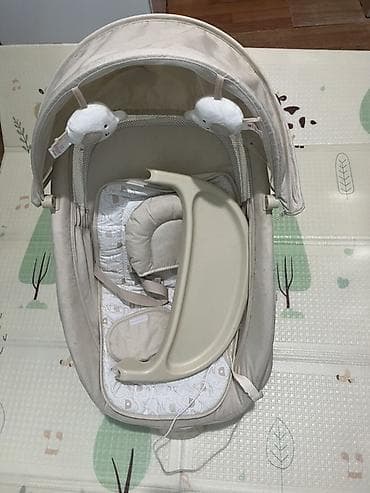 Детское электрокачели-шейзер с козырьком и столиком - Универсальная