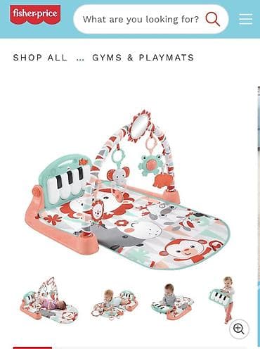 мягкая игрушка пикачу: Развивающий коврик-гимнастика Fisher-Price Kick and Play Piano Gym — 1