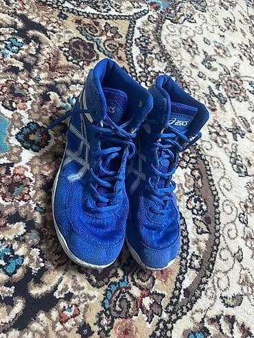 кросо: Мужские кроссовки, 39, Asics, Б/у, цвет - Синий, Самовывоз — 3