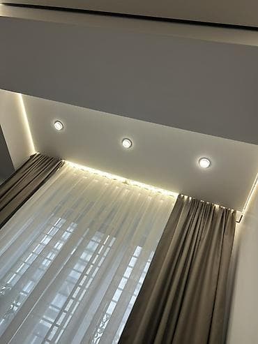 подвесной потолок: Натяжные потолки с интерьерной подсветкой и встраиваемыми — 3