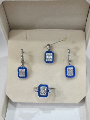 модный современные кыргызские национальные платья: Серебряный Комплект 925 пробы Размеры имеются Доставка по — 3