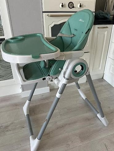 Стульчик для кормления, Б/у, Skillmax, Пластик, Другой вид, цвет - Зеленый, Самовывоз