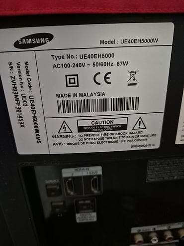 Техника жана электроника: Телевизор Samsung +подставка - Диагональ 40" - LED‑подсветка, формат — 3