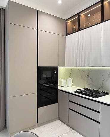 шкаф гардеробной: Кухонный гарнитур, цвет - Серый — 4