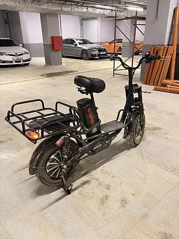 детский мопед: Электровелоскутер с большим багажником - Аккумулятор: литий-ионный — 4