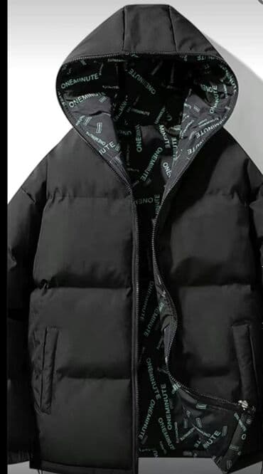 button куртка двухсторонняя: В продаже имеется♨️ Зимняя мужская куртка-пуховик с капюшоном - — 7