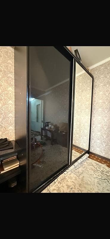 Оңдоп-түзөө жана курулуш: Спальный гарнитур: Шкаф-купе обьемный с зеркалом Прикроватная тумба — 8