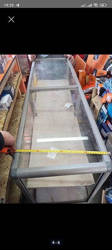 Соода жабдуулары: Торговая витрина прилавок - Материал: металлический каркас — 5