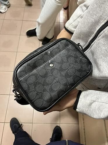 Барсетка, Coach, Материал: Искусственная кожа, Б/у — 1