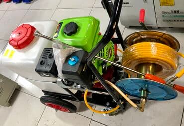 опрыскиватель садовый бензиновый: Опрыскиватель бензиновый (плунжерный) без бочки, 30 метров рукав - — 7