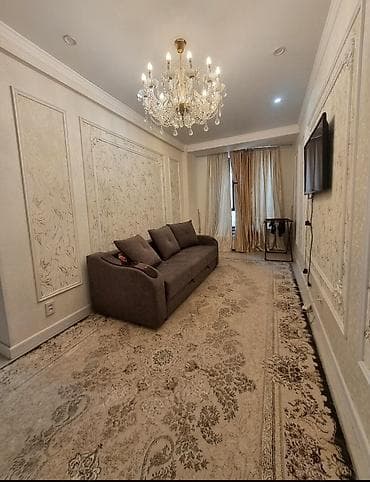 Продажа квартир: 2 комнаты, 57 м², Элитка, Асанбай мкр Элитка, 3 этаж, Косметический ремонт — 1