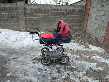 коляска prego: Коляска, цвет - Коричневый, Б/у — 2