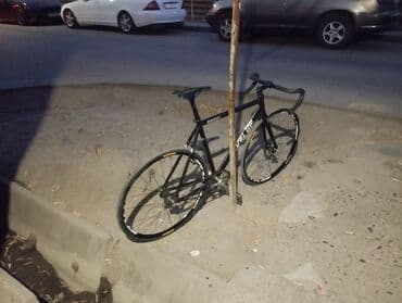 трехколесный велосипед с ручкой: Городской велосипед, Рама L (172 - 185 см), Б/у — 2