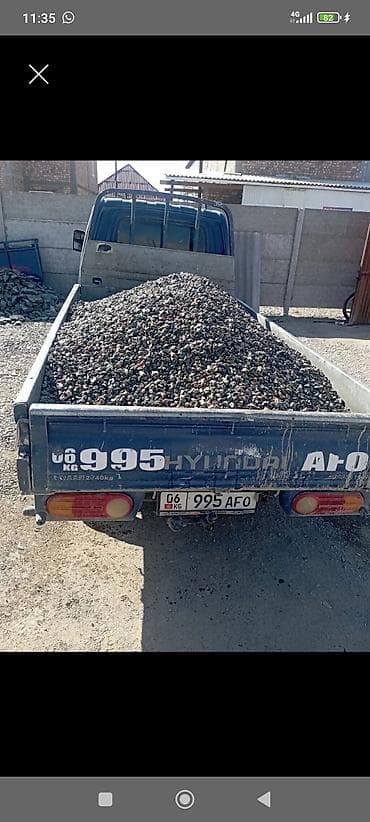 Доставка щебня, угля, песка, чернозема, отсев