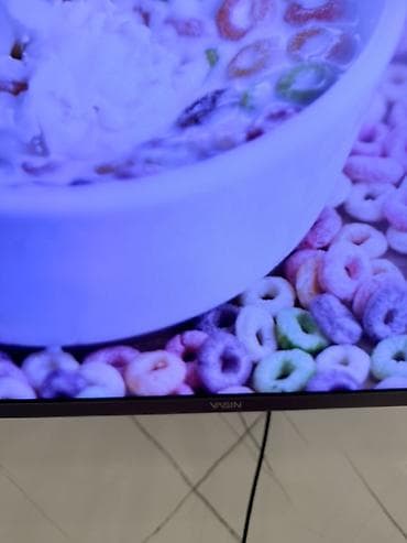 о тв: Телевизор VASIN с тонкими рамками, диагональ около 55–65". Плоская — 3