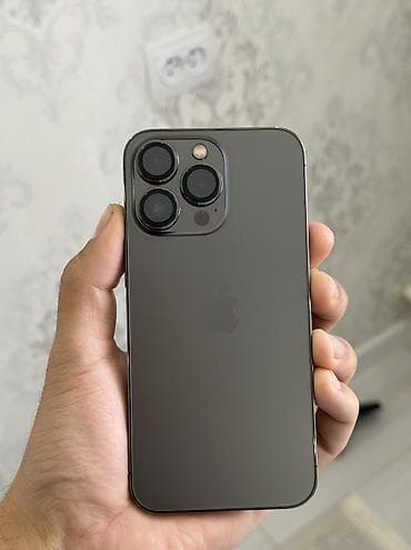 Техника жана электроника: IPhone 13 Pro, Колдонулган, 128 ГБ, Jet Black, Коргоочу айнек, Каптама, 83 % — 2