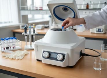 Настольная лабораторная центрифуга 900-1S с цифровым дисплеем и