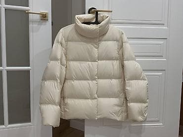 женская одежда куртки: Пуховик, Короткая модель, Стеганый, S — 1