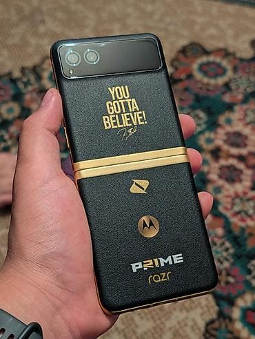 телефон нод 8: Motorola Razr 40, Б/у, 128 ГБ, цвет - Черный, 2 SIM — 8
