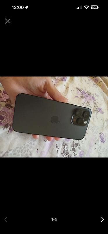 samsung watch 6 classic: IPhone 14 Pro Max, Б/у, 256 ГБ, Black Titanium, Кабель, 85 % — 1